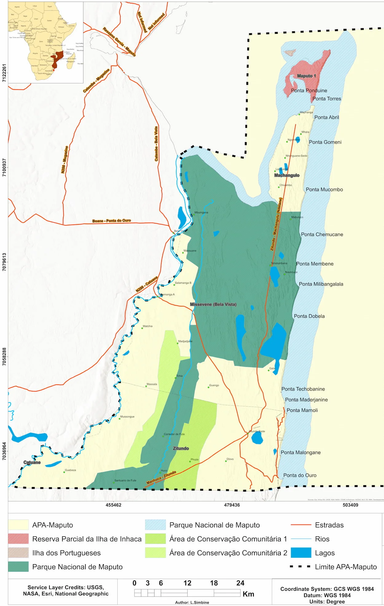 Matutuine District map